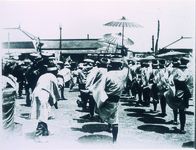 南小松島駅開業記念タタラ音頭　玉川梅ノ恵一行