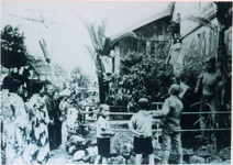 牟岐線開通　中村青年団