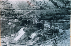 工事中の川口ダム