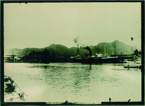 小松島旧港　汽船と乗客待合所　