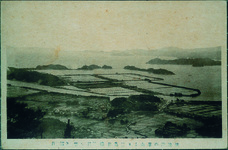 阿波津乃峰山より答島並橘＊＊を望む