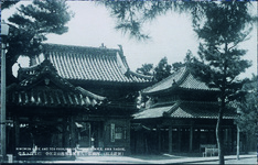 １９番立江寺　仁王門と茶堂（昭和初期と思われる）