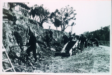 羽ノ浦中学　第一次危険校舎改築のための耕地作業