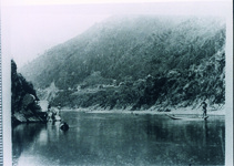 宮浜村桜谷鮎狩真景