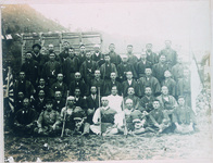 那賀郡連合運動会銃剣術第２回優勝記念　在郷軍人会日野谷村分会