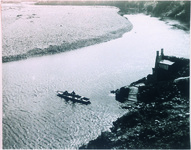 簗の渡船（現在のやな橋あたり｛鮎川～簗ノ上｝）