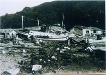 室戸台風による三岐田町大池橋付近