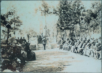 三岐田村分会建設忠魂碑除幕式