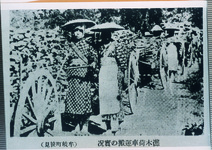 樵木（ぼさ）輸送船の出帆