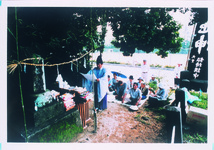大里の飯持講中の地神祭