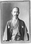 和服の男性の肖像（写真複写）