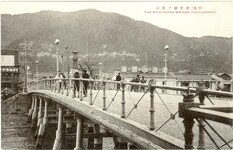 徳島　新町橋と眉山