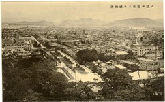 土讃線全通記念絵葉書　高知城ヨリ市街ヲ望ム