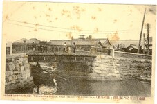徳島十二景之内徳島橋と徳島県庁