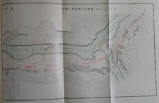 第一図　伊予川橋梁付近平面図　左半分