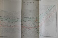 第六図　白川橋梁付近平面図　左部分
