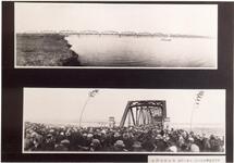 吉野川橋全体像と正面（渡り初めｰ1）