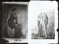 木戸孝允梅子と着物姿の武士