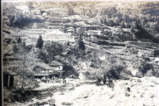 災害後の村の様子