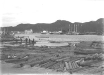 小松島港　貯木場（現在の魚市場付近）