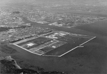 津田木材団地の航空写真