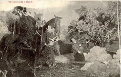 菊人形　花咲爺と電気自動回転