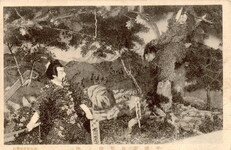 菊人形　平維茂紅葉狩の場