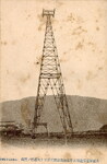 大正林業索道株式会社加茂駅附近百五十尺鉄柱の実況