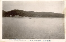 阿波井島と保養院の全景①