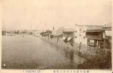 徳島市新町川東岸之風景