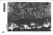 徳島市の風光　商店街の夜景