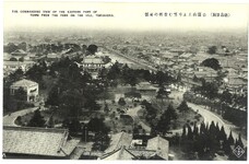 公園参上より望む市街の東部