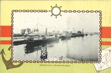 階上ヨリ見タル港内