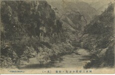 阿波国三好郡小歩危ノ絶景