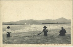 阿波十二景之内名西郡芳野川の激流第十の堰