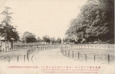 徳島公園十二景の八　（中央より西之丸を望む）