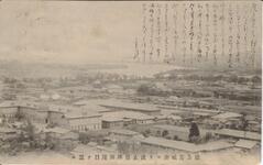 徳島旧城山ヨリ波止場津田港口ヲ望ム