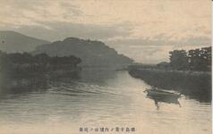 徳島十景ノ内猪山ノ晩景