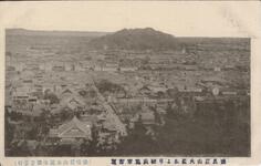 徳島眉山大瀧山より城山並市街■