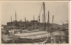 中洲ヨリ見タル徳島県庁（東側）