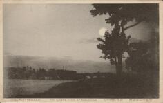 徳島十二景之内　助任橋畔ノ月