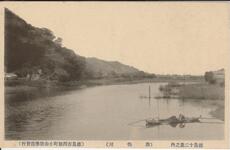 徳島十二景之内　（助任川）