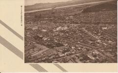 機上より見たる徳島市街の一部