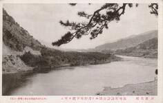 阿波名所　池田町諏訪公園より吉野川下流を望む