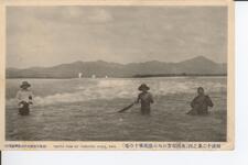 阿波十二景之四（名西郡芳の川の激流第十の堰）