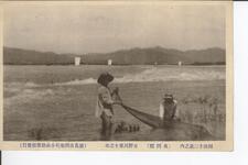 阿波十二景之内（名西郡）吉野川第十之堰