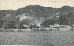 徳島県答島港ヨリ津峰山ヲ望ム