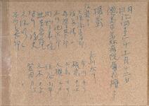 （若林病院菊花壇にて撮影裏書）