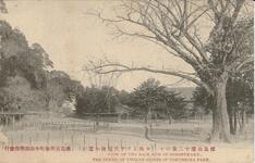 徳島公園十二景の十（中央より千秋閣後を望む）