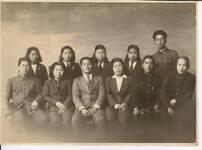 記念写真　先生と生徒の集合写真